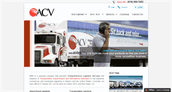 Desktop Screenshot of acvlogistics.com